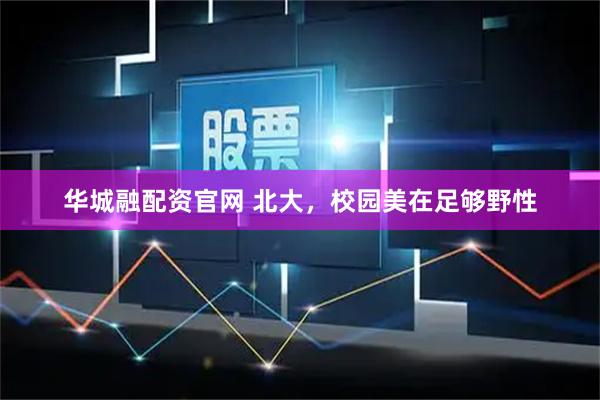 华城融配资官网 北大，校园美在足够野性